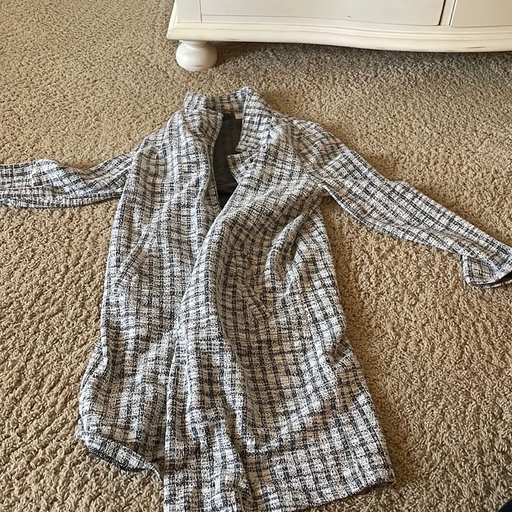 Melloday Long Plaid Jacket